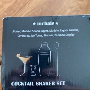 Black Cocktail Shaker Set